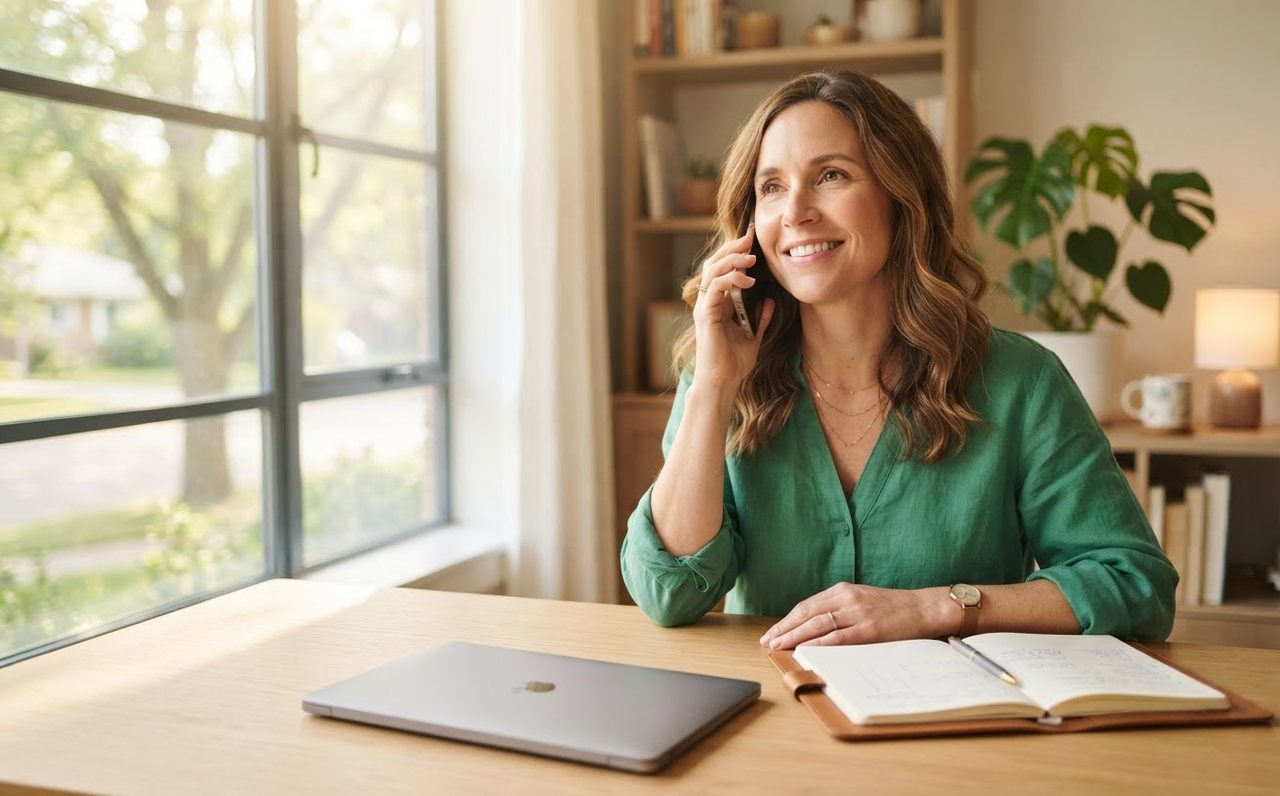 A woman calling a lender to discuss repayment support before missing a payment — www.changeyourlife.money