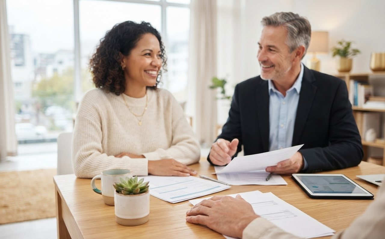 Accountant meeting with a small business owner in an office — www.changeyourlife.money