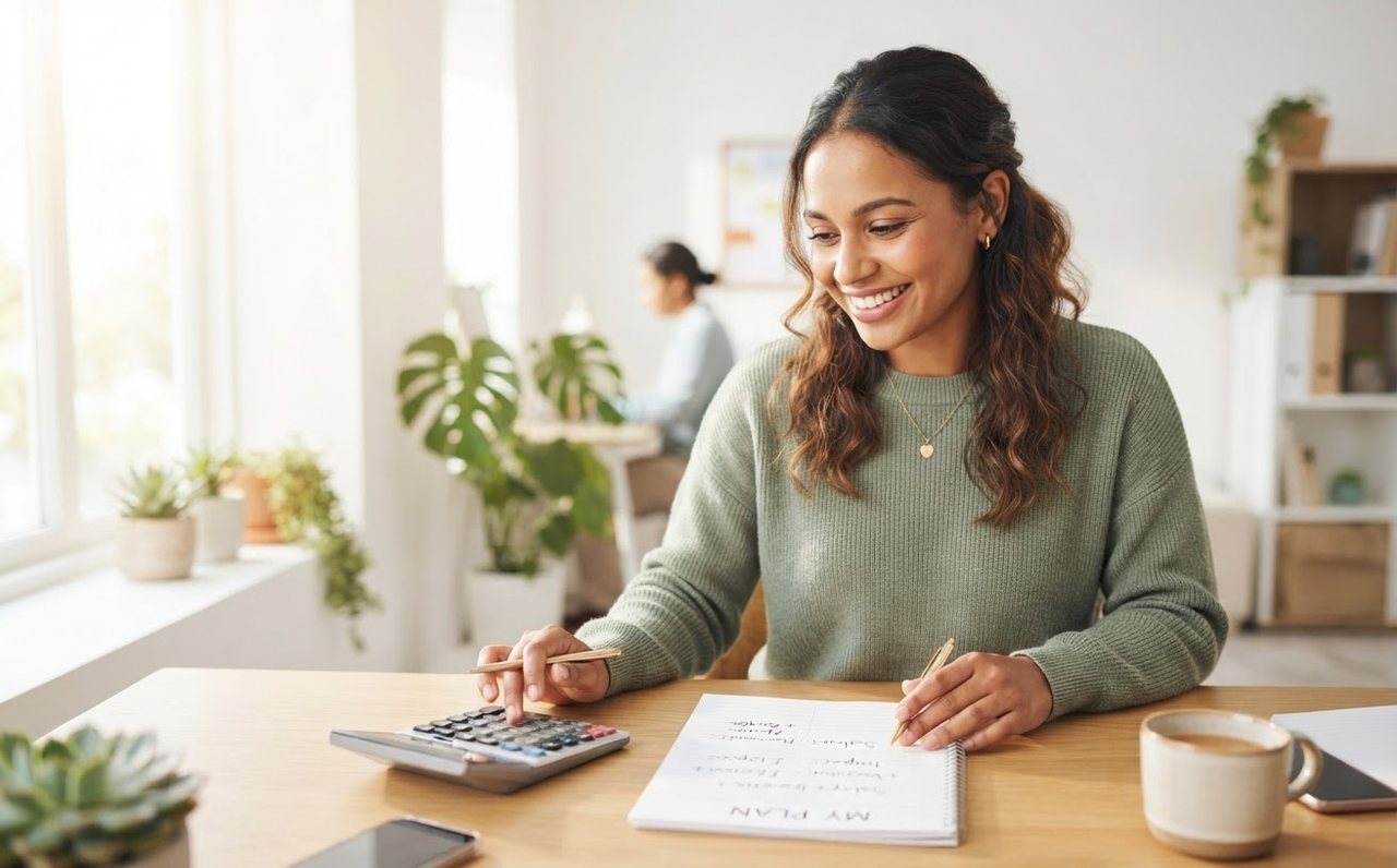 Worker calculating the impact of a proposed salary increase — www.changeyourlife.money