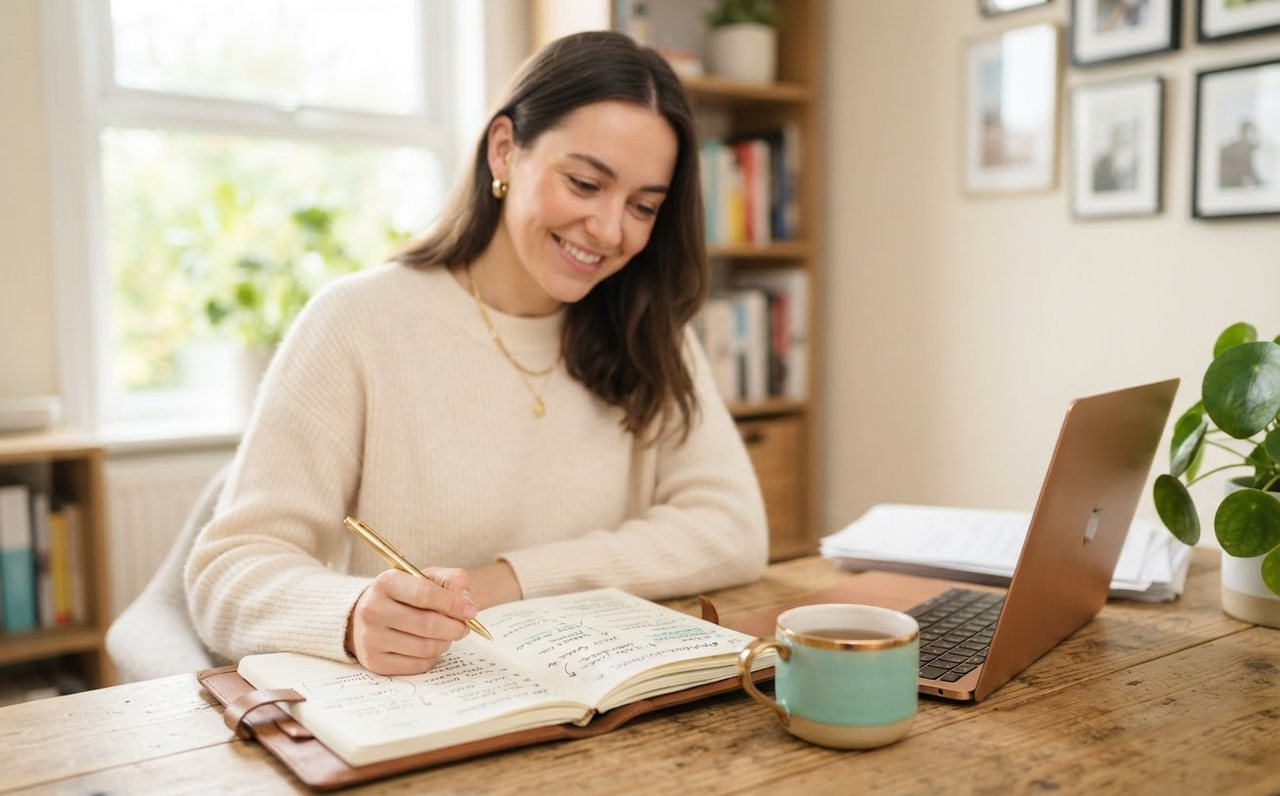 Job seeker planning applications and salary goals at home — www.changeyourlife.money