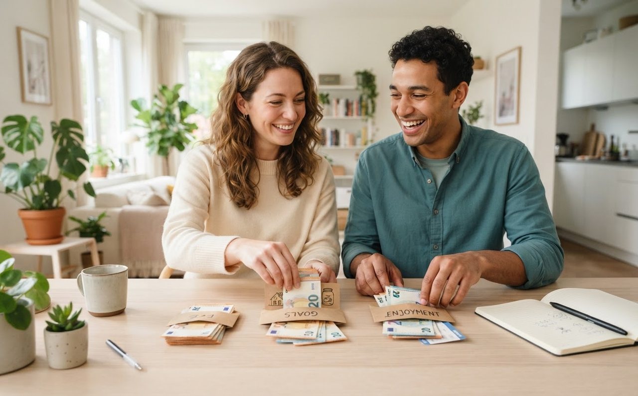 Two workers divide extra income between goals and enjoyment — www.changeyourlife.money