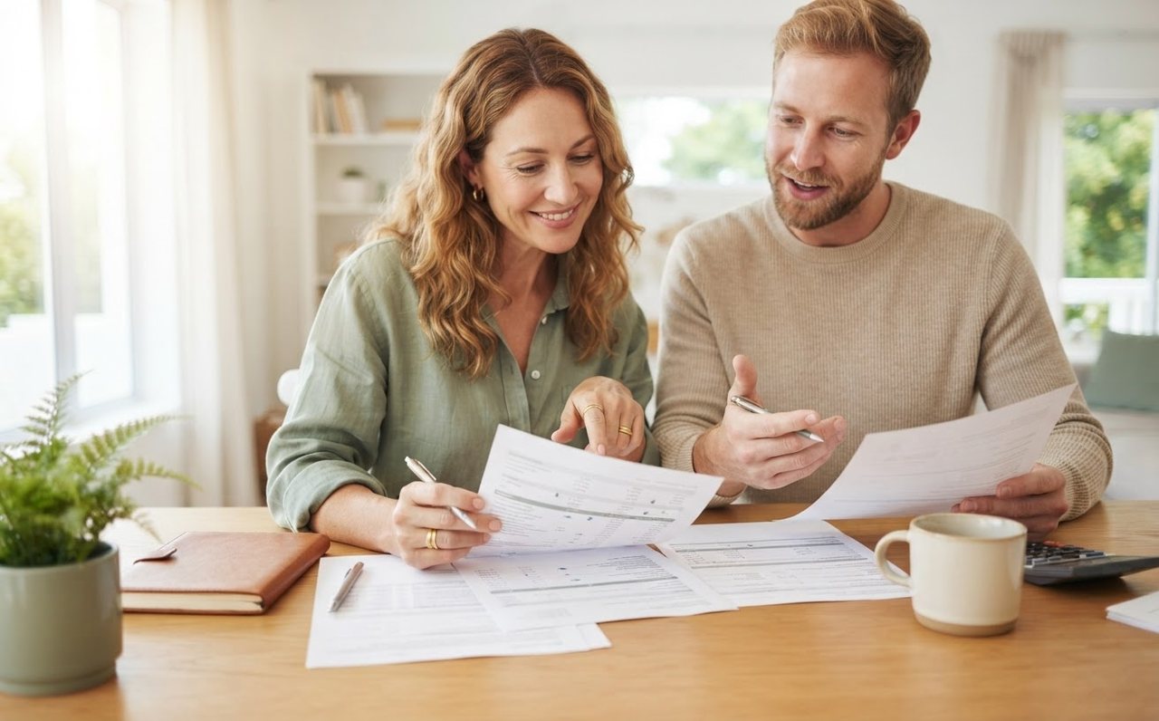 Hands comparing mortgage options and switching costs — www.changeyourlife.money