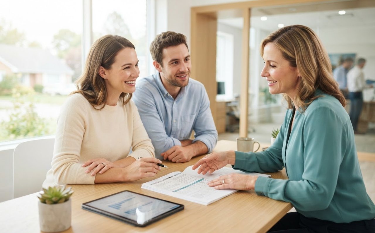 Homeowners asking a lender about mortgage repayment options — www.changeyourlife.money