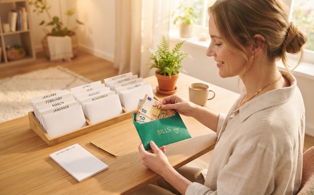 A parent setting money aside for upcoming household bills — www.changeyourlife.money