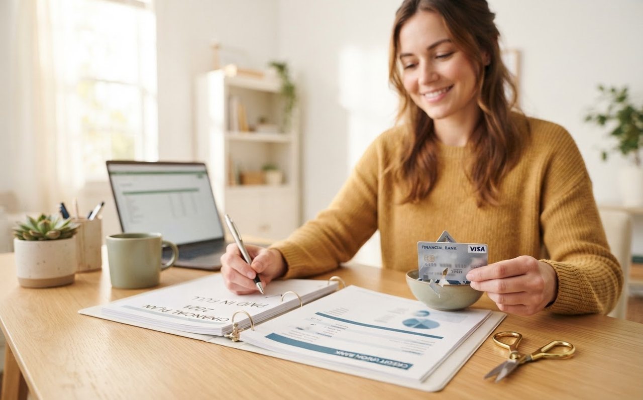 A young adult taking action to stop costly credit card debt — www.changeyourlife.money