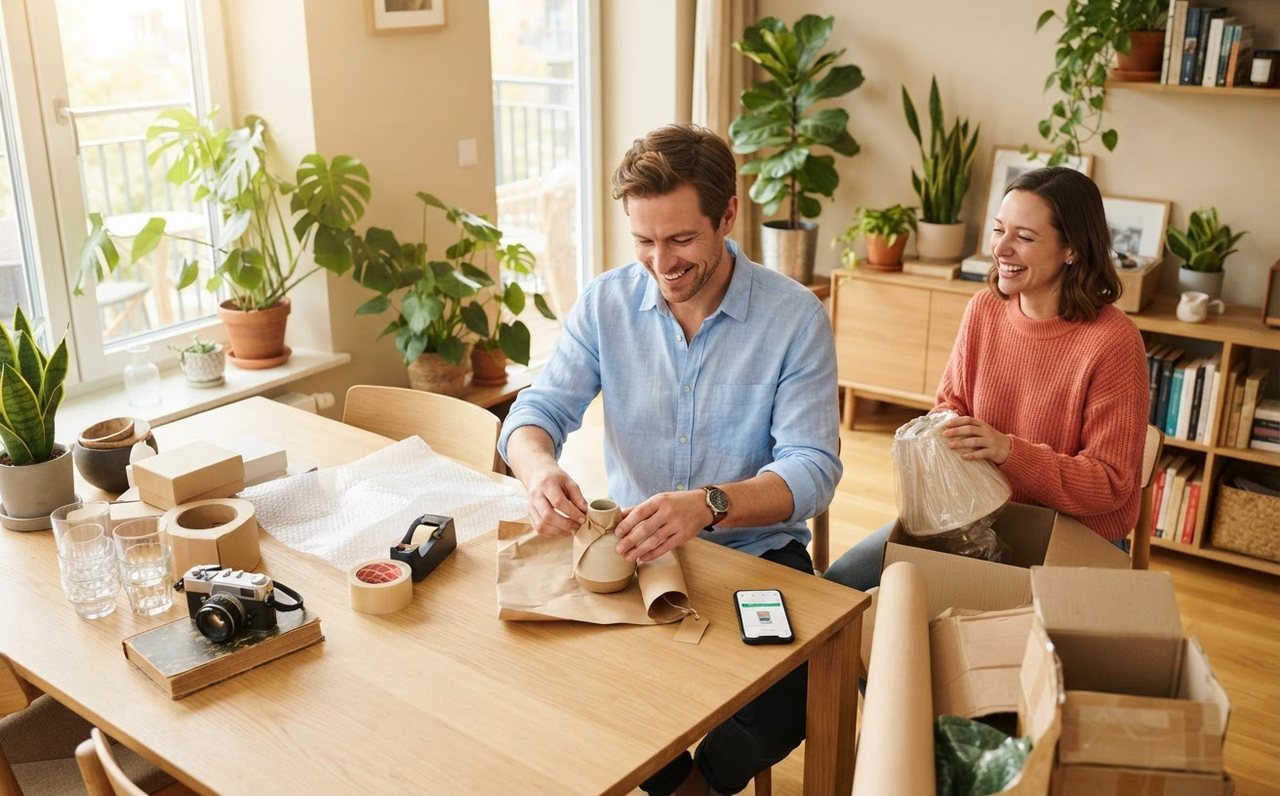 A man preparing unused household items to sell for extra cash — www.changeyourlife.money