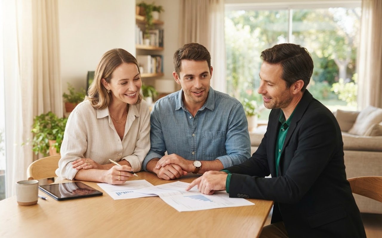 Homeowners reviewing their mortgage options with a financial professional — www.changeyourlife.money